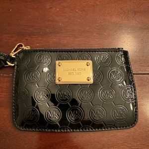 Michael Kors small black wristlet